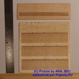 PLT012 - Dřevěný plot - prkna s ozdobnými konci - TT