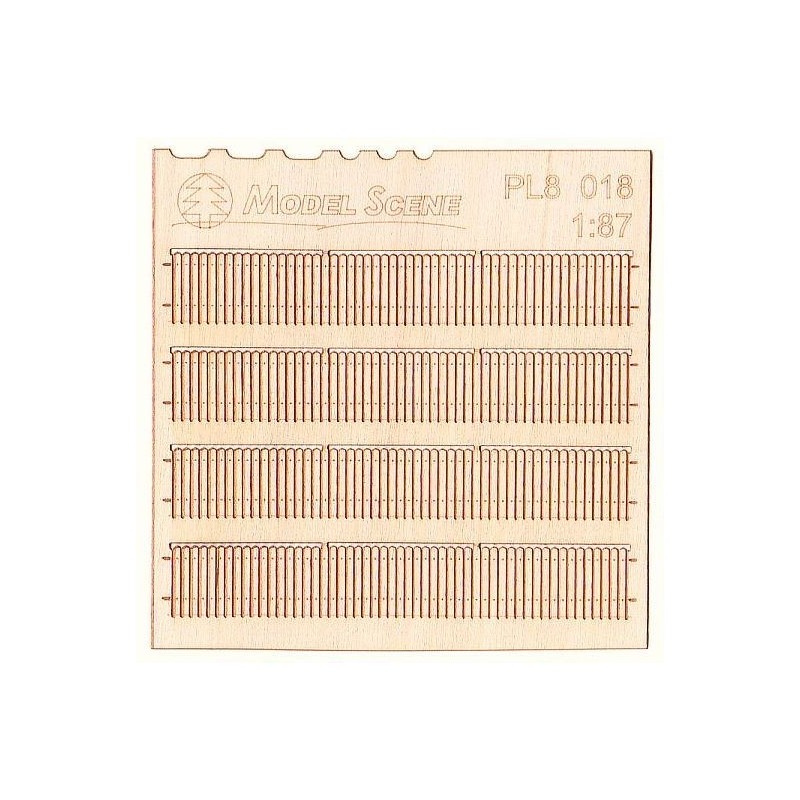 PL8018 - Dřevěný plot - prkna- H0