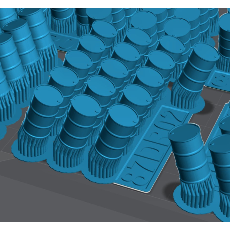 H0 - Sud, 200l, zavřený (15ks) - nebarvený 3D výtisk