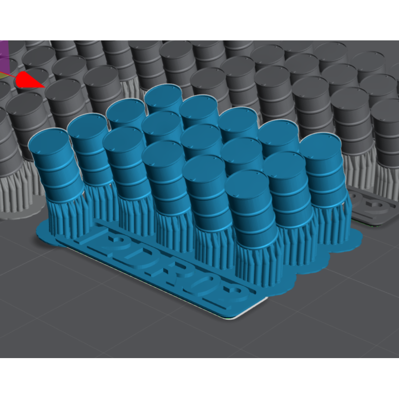 TT - Sudy plechové, 200l, zavřené (15ks) - nebarvený 3D výtisk