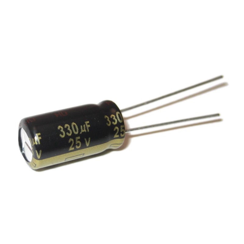 330uF/25V - electrolytic capacitor