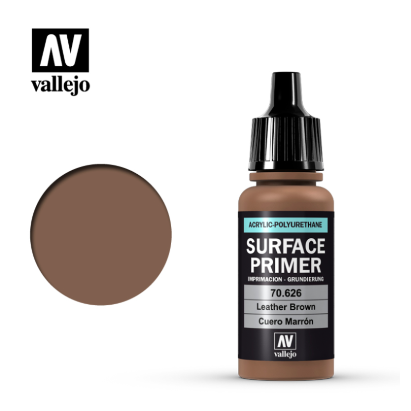 Vallejo Surface Primer 70626 Leather Brown (17ml)