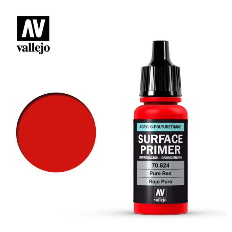 Vallejo Surface Primer 70624 Pure Red (17ml)