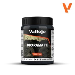 Vallejo Diorama Effects 26812 Black Thick Mud (200ml)