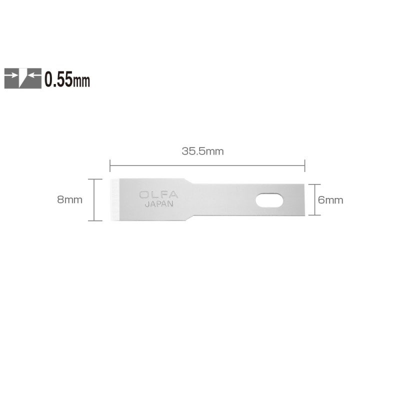 Replacement blade for OLFA AK-1, AK-4 scalpels (5pcs)