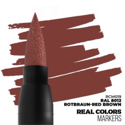 AK Real Colors Marker RCM019 Rotbraun-Red Brown RAL 8012