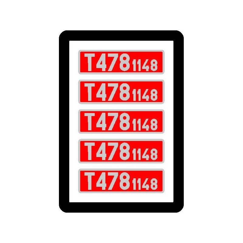 H0 - Tabulky T478.1148 (červené)