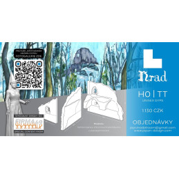 H0 - Zřícenina hradu (stavebnice)