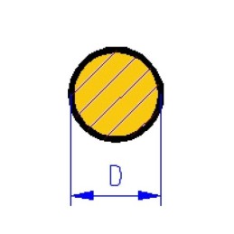 Mosazná tyč průměr 0.5 mm. délka 305 mm (10 ks)
