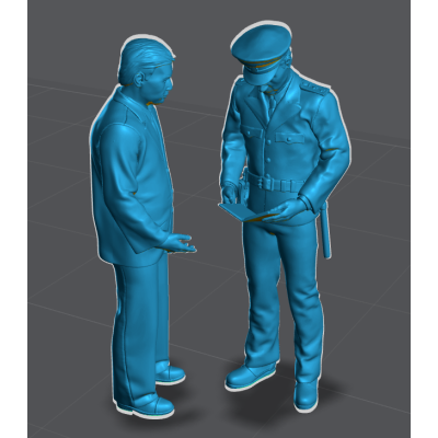 TT - Příslušník VB, kontrola dokladů, nebarveno