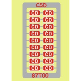 H0 - ČD 3.2 x 1.65 mm vlastnické tabulky