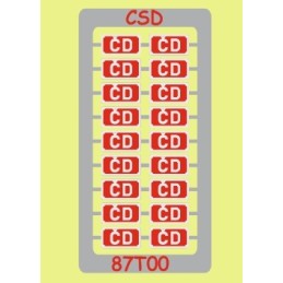 TT - ČD 2.3 x 1.2 mm vlastnické tabulky