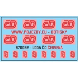 H0 - Logo ČD červené