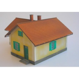 H0 - Strážní domek ZvKČ s čekárnou LXXXVII/H (stavebnice)