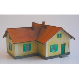 H0 - Strážní domek ZvKČ s čekárnou LXXXVII/H (stavebnice)