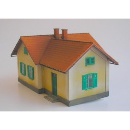 H0 - Strážní domek ZvKČ s čekárnou LXXXVII/H (stavebnice)