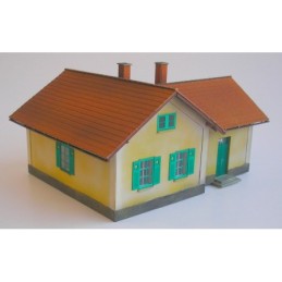 H0 - Strážní domek ZvKČ s čekárnou LXXXVII/H (stavebnice)