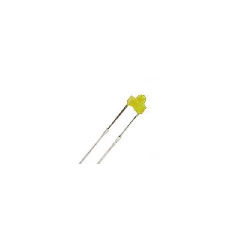 LED dioda žlutá s průměrem čočky 1.8 mm