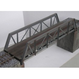 H0 - Příhradový most s dolní mostovkou (stavebnice)