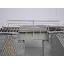 H0 - Propustek - ocelový mostek (stavebnice)
