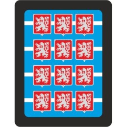 H0 - Tabulky Státní znak (200mm) (červené/bílé)