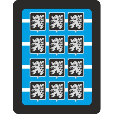 H0 - Tabulky Státní znak (200mm) (černé/bílé)
