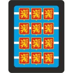 H0 - Tabulky Státní znak (200mm) (červené/zlaté)