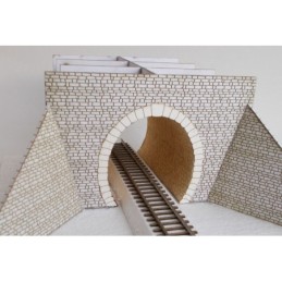 H0 - Tunelový portál jednokolejný (stavebnice)