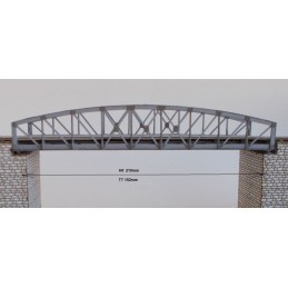 H0 - Most ocelový příhradový "Strojnická" (stavebnice)