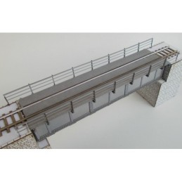 H0 - Most ocelový nýtovaný (stavebnice)