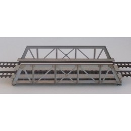 H0 - Most ocelový příhradový s dolní mostovkou dvoukolejný (stavebnice)