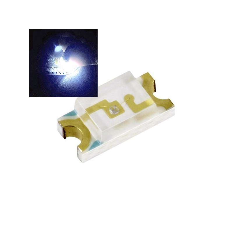 SMD0603 LED dioda studená bílá