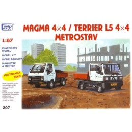H0 - Magma 4x4 + Terrier L5 4x4 Metrostav . stavebnice