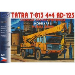 H0 - Tatra 813 4x4 AD-125. jeřáb. stavebnice