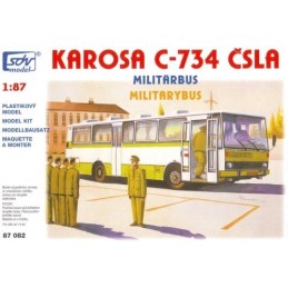 H0 - Karosa C-734. vojenský autobus. stavebnice