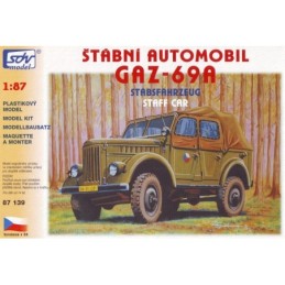 H0 - Gaz 69A. štábní automobil. stavebnice