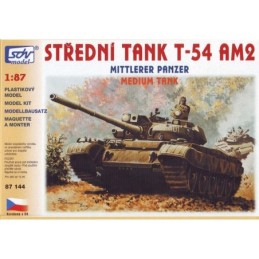 H0 - T-54 AM2. střední modernizovaný tank. stavebnice