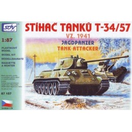 H0 - T-34-57. stíhač tanků . stavebnice