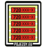 H0 - Tabulky pro řadu 720 xxx-x (červené)