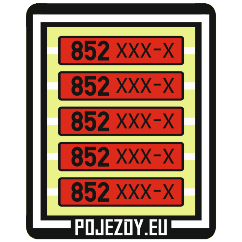 H0 - Tables for the 852 xxx-x series (red)