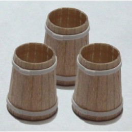 H0 - Dřevěné sudy na vodu - resinový odlitek