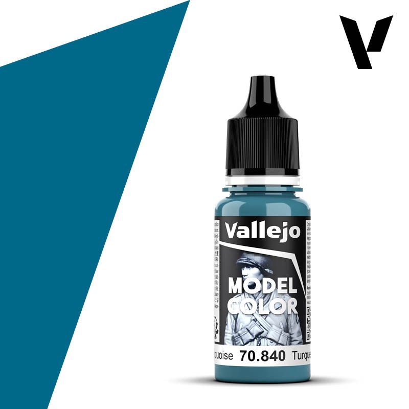 Vallejo Model Color 70840 Light Turquoise (17ml)