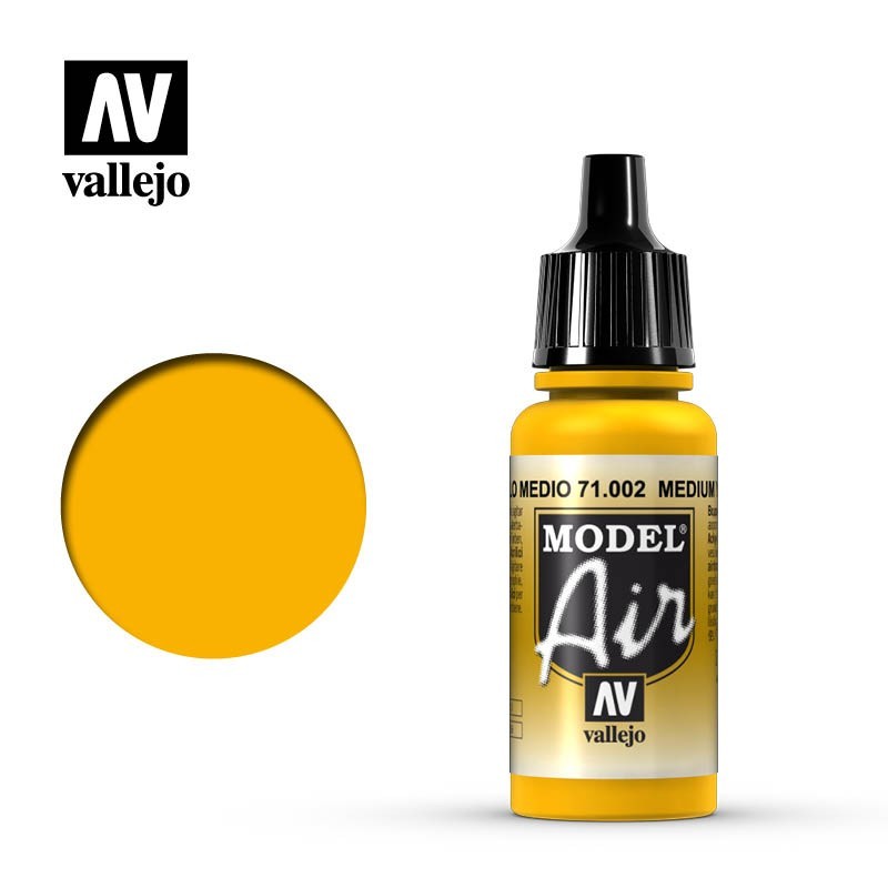 Vallejo Model Air 71002 Medium Yellow (17ml)