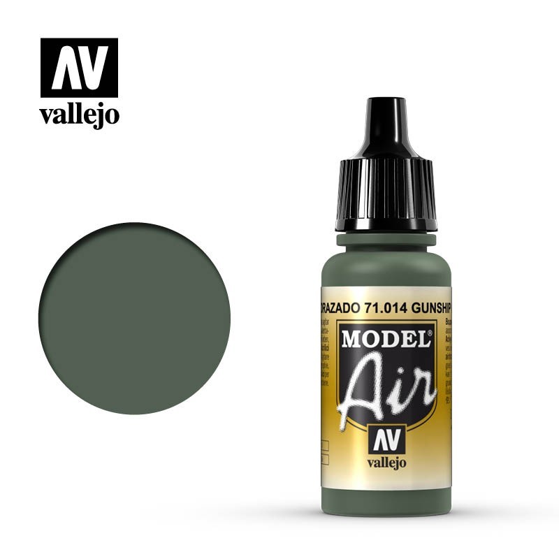 Vallejo Model Air 71014 Gunship Green (17ml)