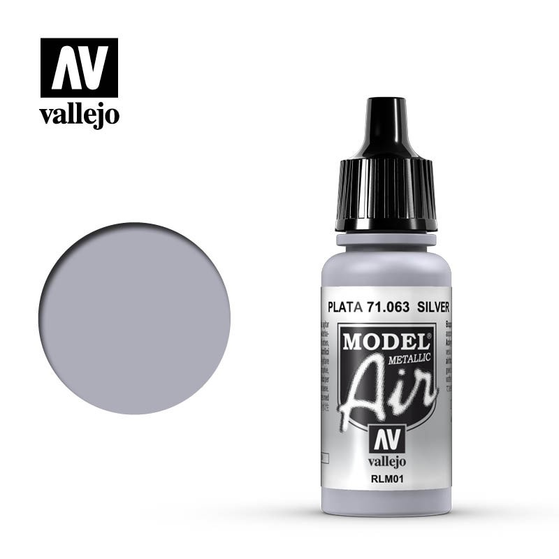 Vallejo Model Air 71063 Silver RLM01 (17ml)