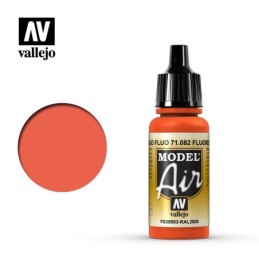 Vallejo Model Air 71082 Fluorescent Red (17ml)