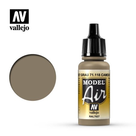 Vallejo Model Air 71118 Camouflage Grey (17ml)