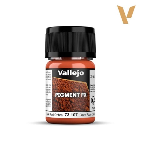 Vallejo Pigments 73107 Dark Red Ochre (35ml)