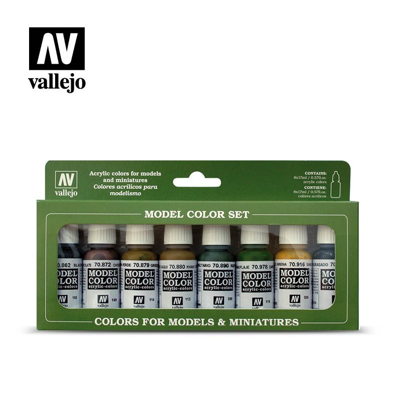 Vallejo Model Color 8 colors Set 70108 Panzer Colors (8)