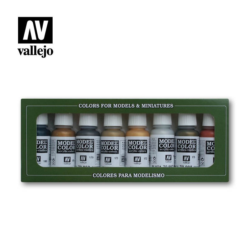 Vallejo Model Color 8 colors Set 70118 Metallic Colors (8)